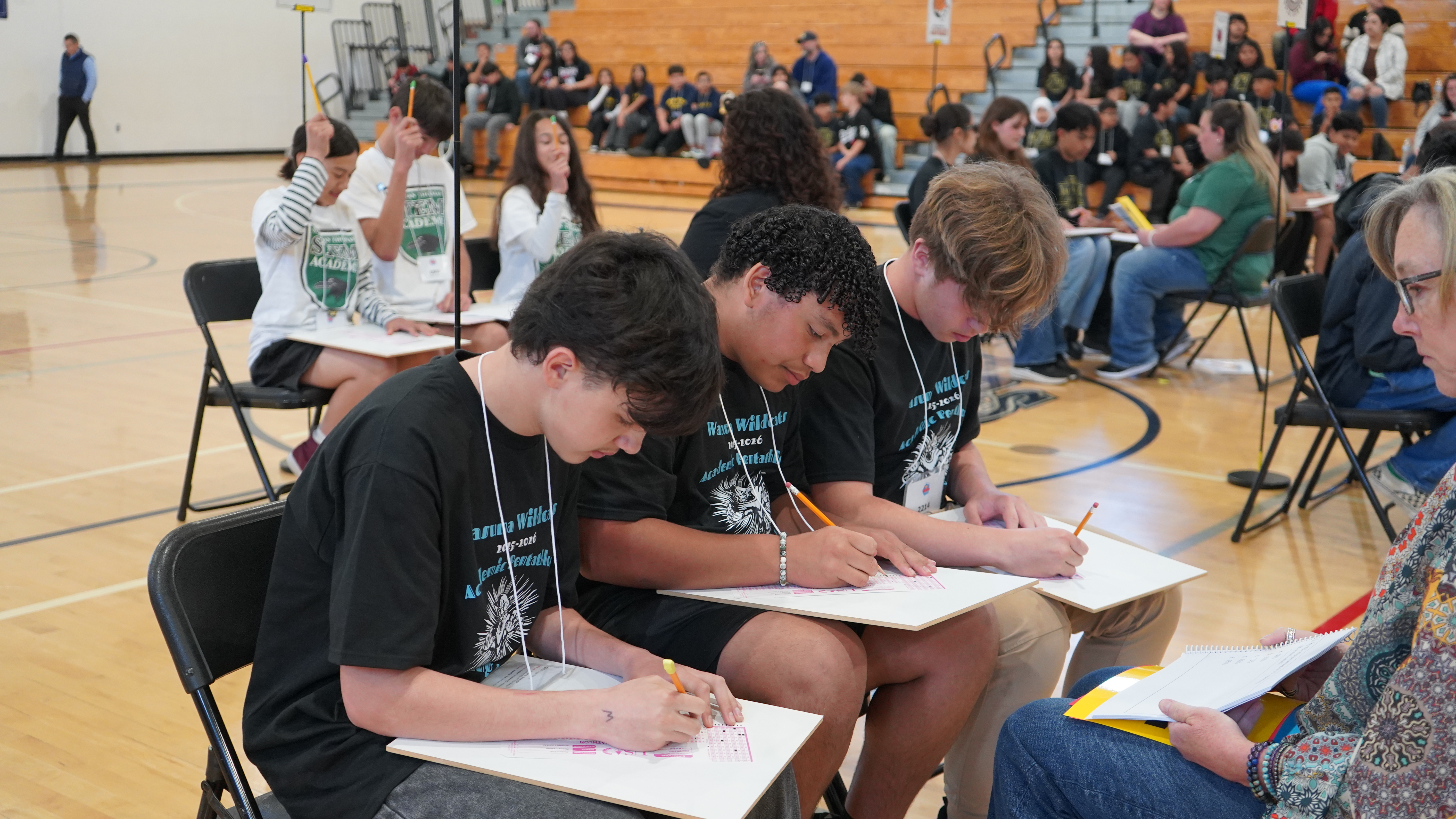 Student preparing to start the Super Quiz challenge