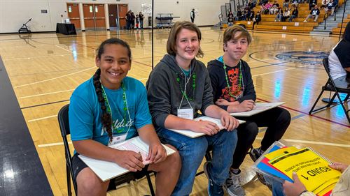 Student preparing to start the Super Quiz challenge